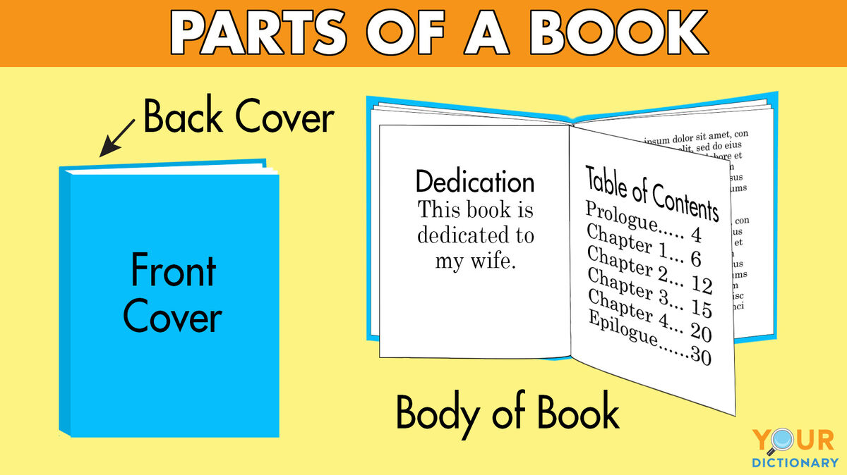 Basic Parts of a Book: Learn the Names and Meanings | YourDictionary