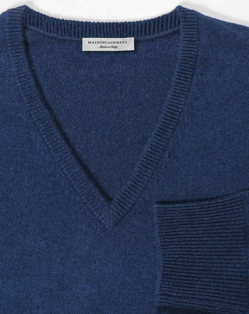 Men’s Pure Cashmere V-Neck Sweater