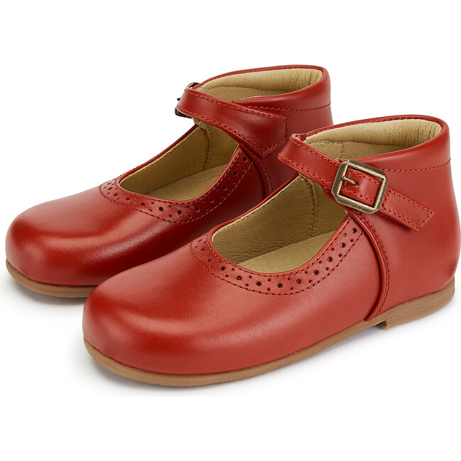 Dolly Mary Jane Shoe Red Leather - Mary Janes - 1