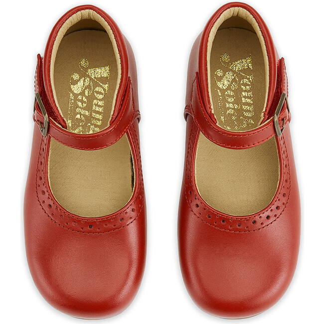 Dolly Mary Jane Shoe Red Leather - Mary Janes - 3