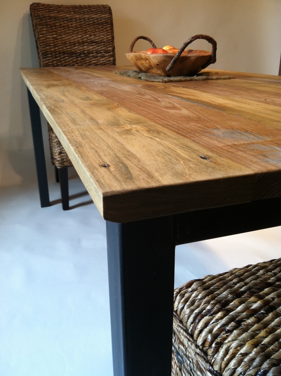 Dining Room Table With Metal Frame 2 