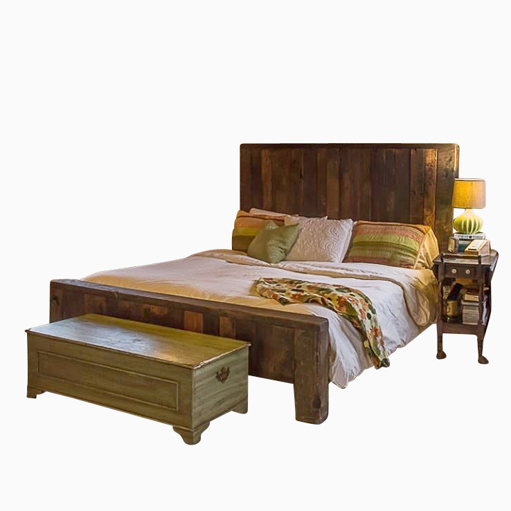 Mountain Man Reclaimed Rustic 4 Drawer Platform Bed