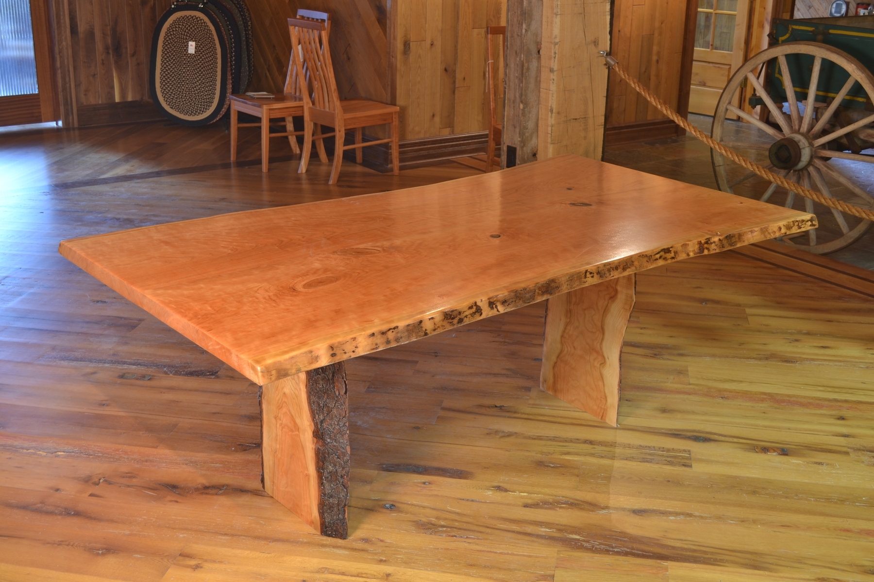 Cherry Dining Table With Live Edge 1 