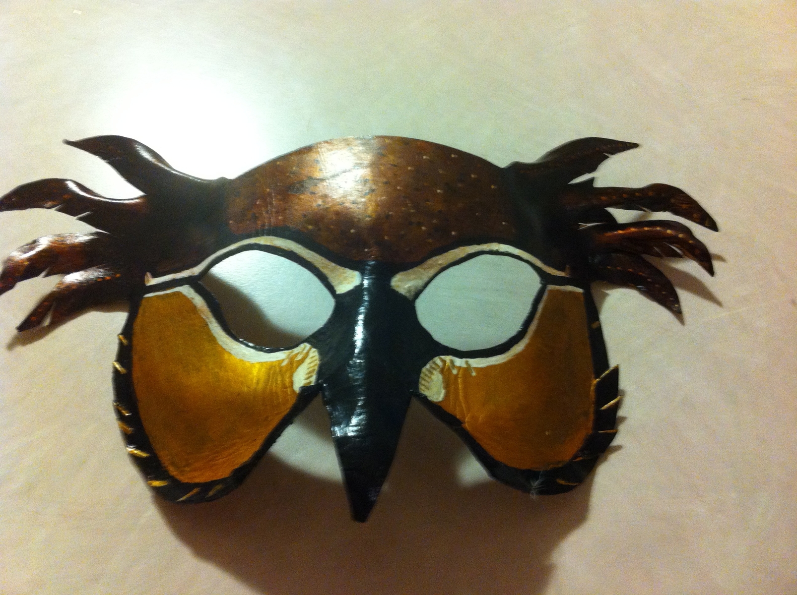 Handmade Leather Owl Masks 2 