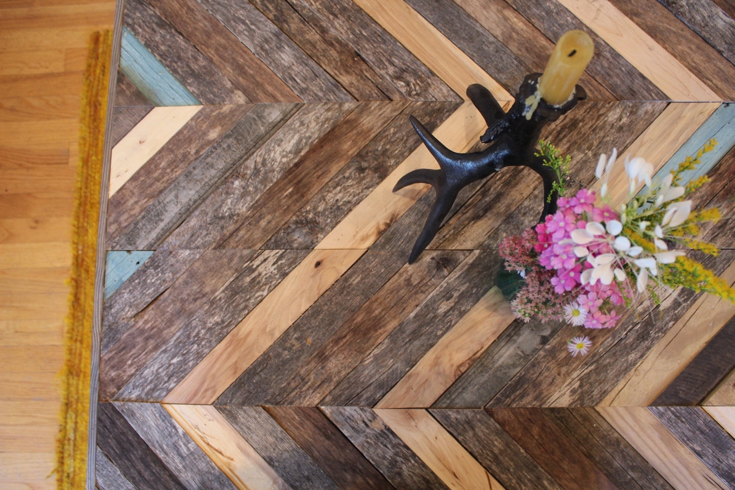 Rustic Reclaimed & Sustainably Harvested Wood Coffee Table - Gemini