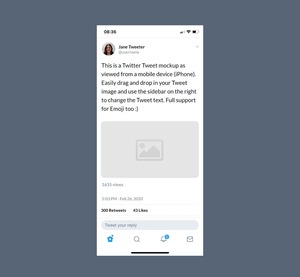 Twitter Mobile Post Mockup Generator