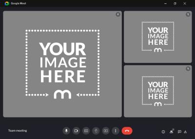 Google Meet Video Conference Mockup Generator