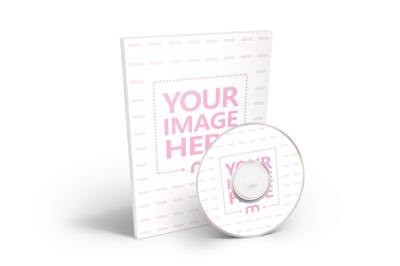 Thin Book with CD Mockup Generator