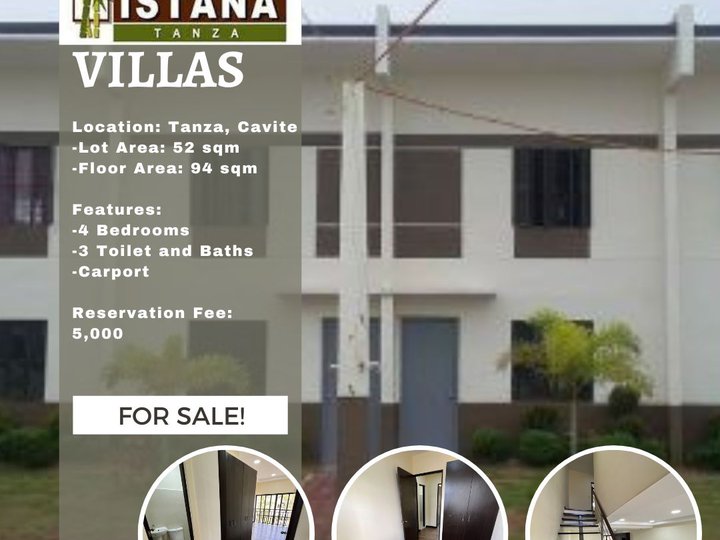 4BR 3-storey Istana Townhouse For Sale in Tanza Cavite [House and Lot 🏘 ...