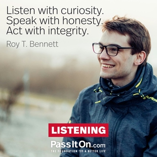 Listen with curiosity. Speak with honesty. Act with integrity. #<Author:0x00007fc4de898dc0>