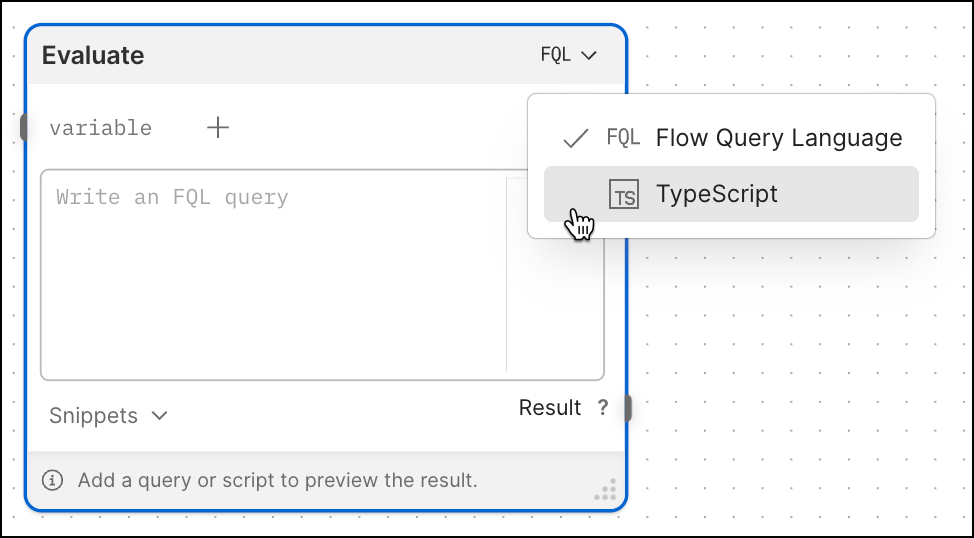 Select TypeScript