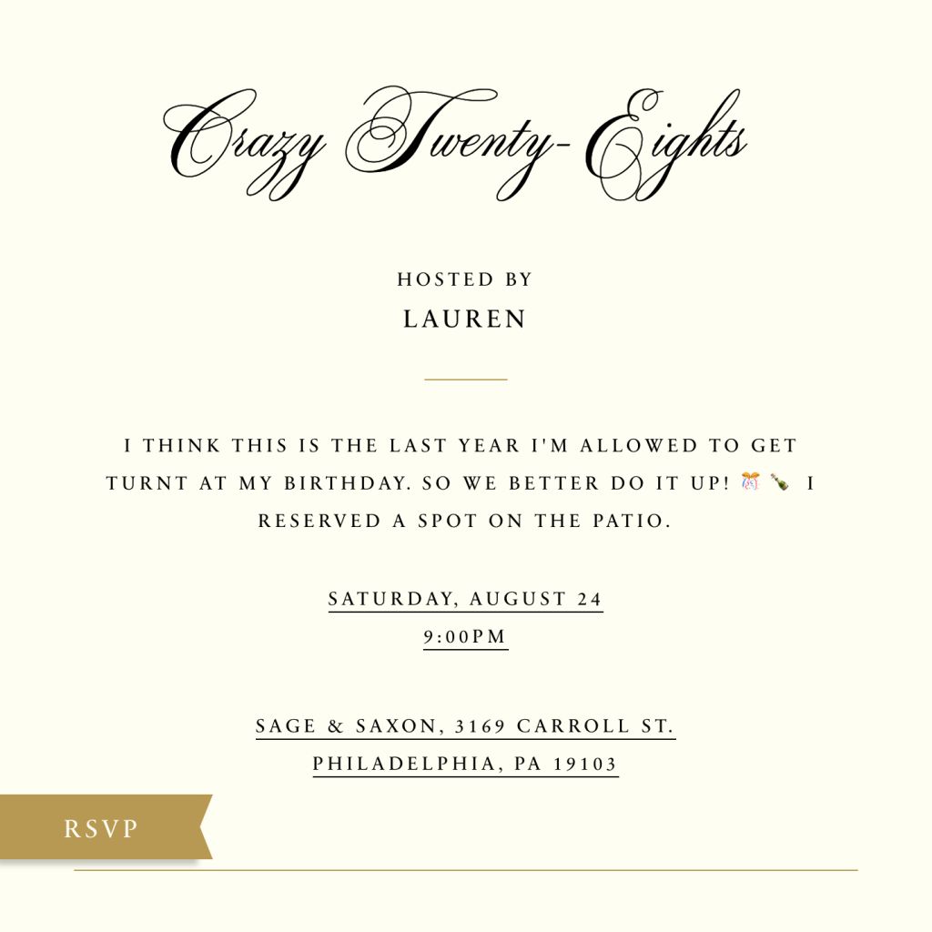 Cocktail party invitations - online at Paperless Post