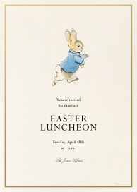 Hop Along - Easter Invitation by Peter Rabbit