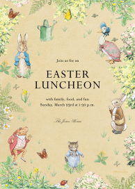 Peter and Pals - Easter Invitation by Peter Rabbit