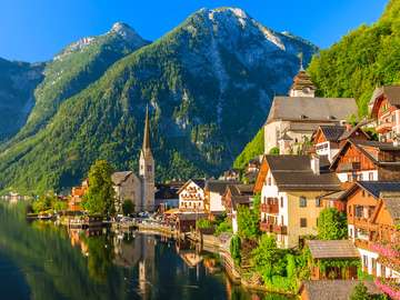 Hallstatt in Austria online puzzle