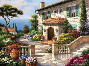 Villa by the sea. jigsaw puzzle online