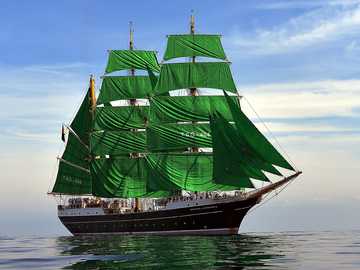 Dutch schooner Gulden Leeuw (Golden Lion) online puzzle