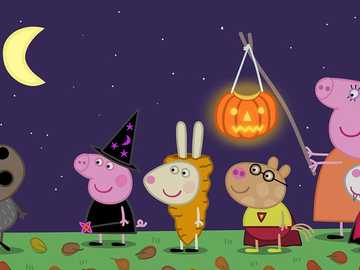 Peppa de halloween 2 rompecabezas en línea