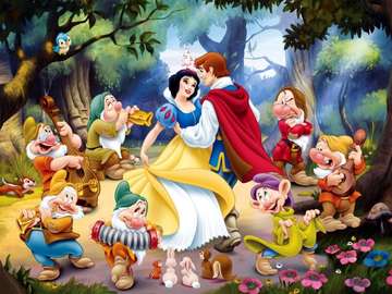 Snow White and the 7 Dwarfs jigsaw puzzle online