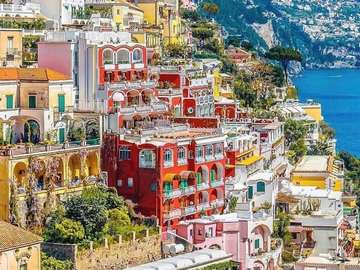 The colors of Positano Sa Italia jigsaw puzzle online