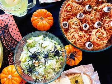 Spaghete de Halloween puzzle online