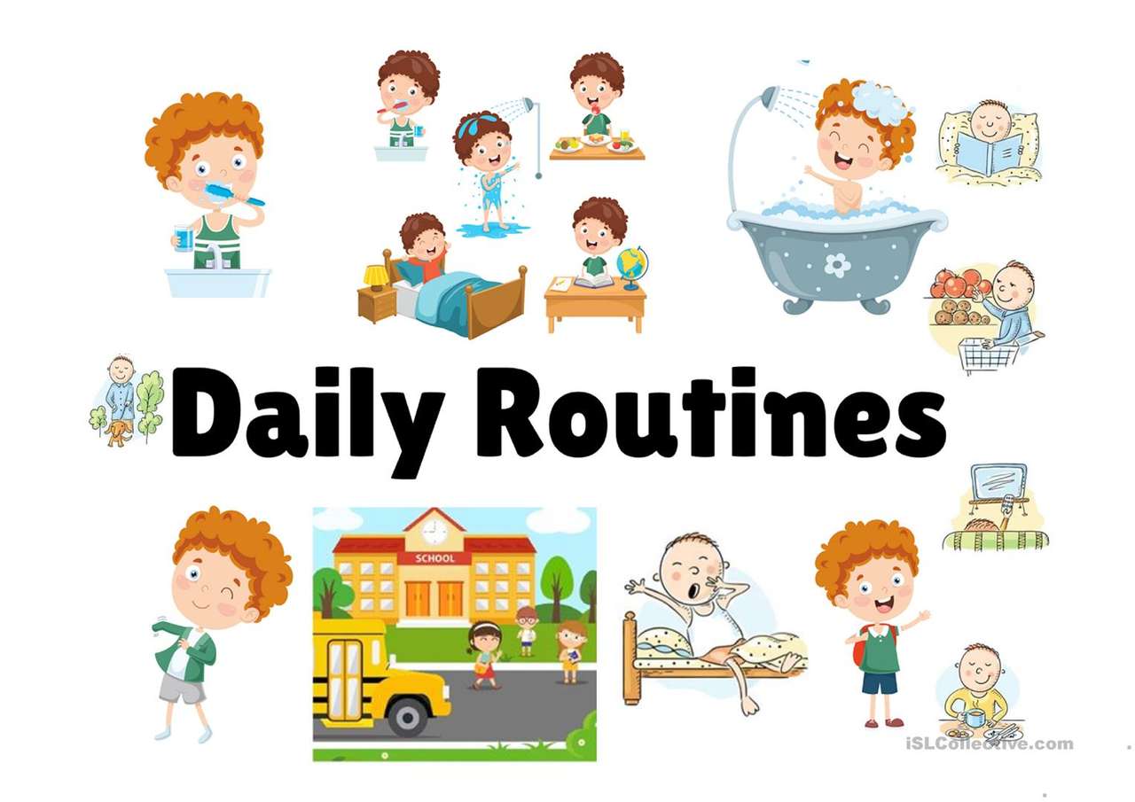 daily routine - online puzzle