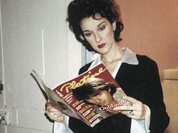 Celine Dion Reading Magazine 1994 рік онлайн пазл