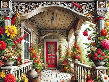 On the porch jigsaw puzzle online