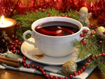 Christmas red borscht jigsaw puzzle online