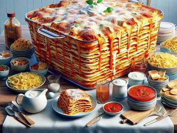 Lasagna for Dinner jigsaw puzzle online