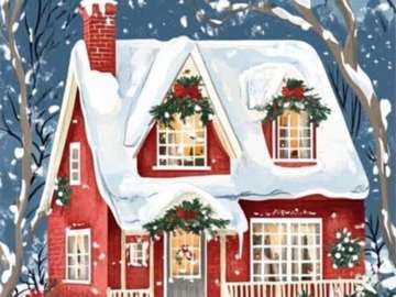 The Christmas House jigsaw puzzle online