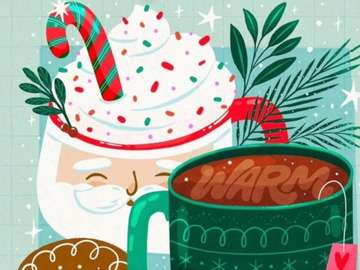 Warm and Cozy Christmas Coffee jigsaw puzzle online