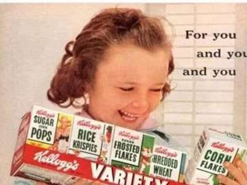 The 1955 Kellogg's cereal variety pack jigsaw puzzle online