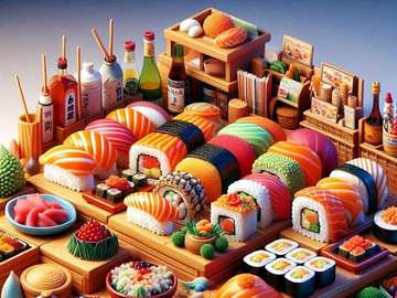 Sushi dish jigsaw puzzle online