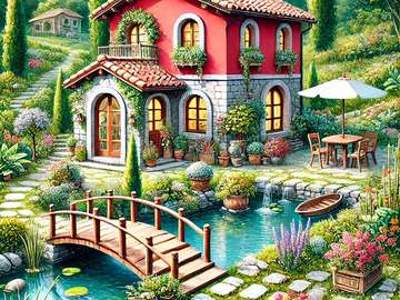 Lovely house online puzzle