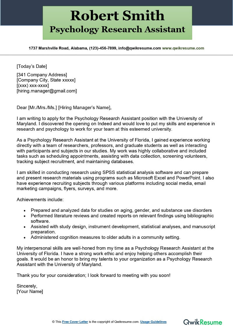 Perfect Info About Cover Letter Template For Research Position Basic ...