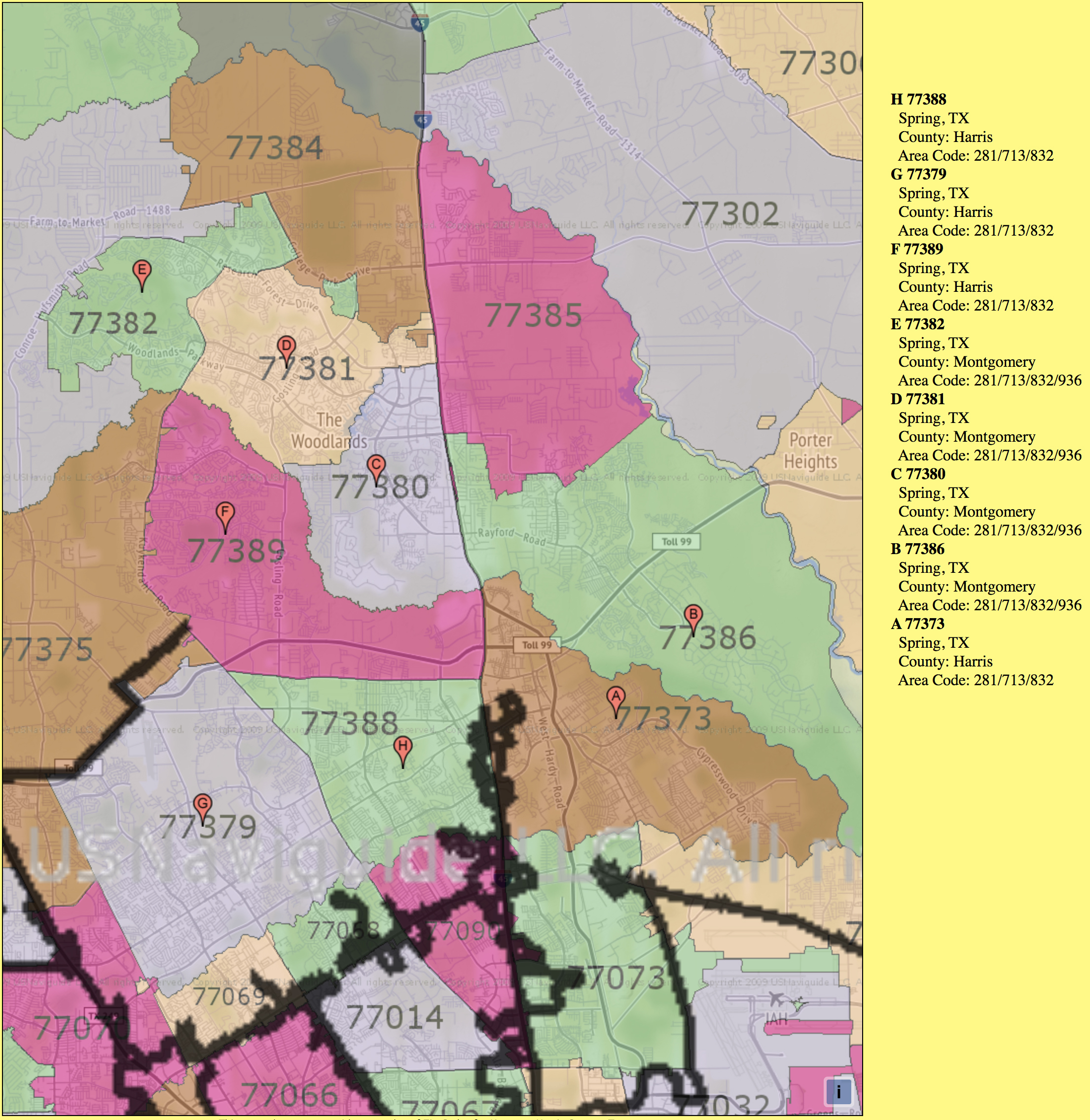 Tomball Texas Zip Code Map - Cyndie Consolata