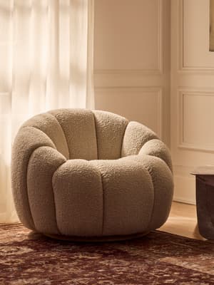 Garret Armchair - Boucle - Natural  - Hover Image