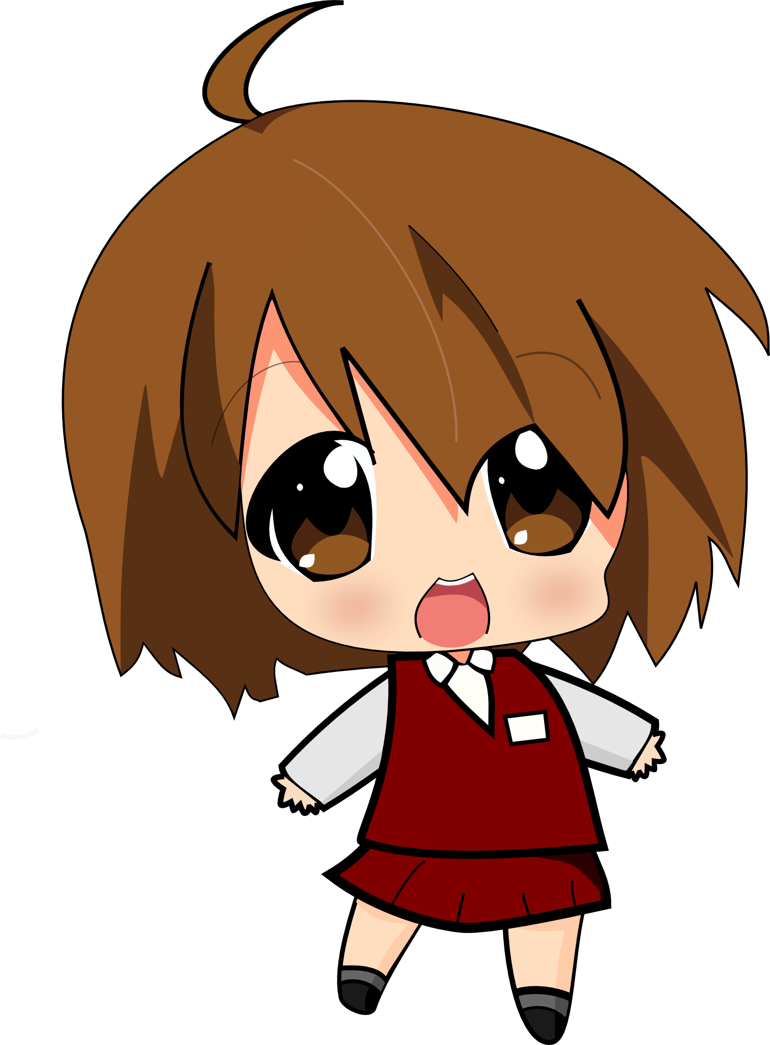 Chibi School Girl transparent PNG - StickPNG