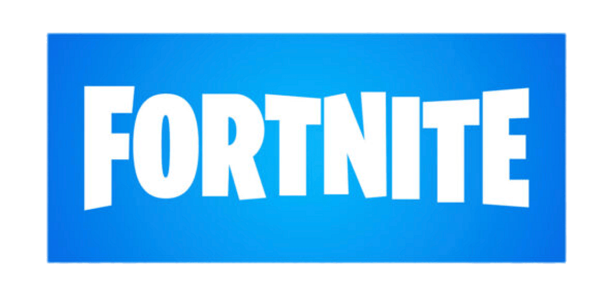 Fortnite blue logo banner transparent PNG - StickPNG