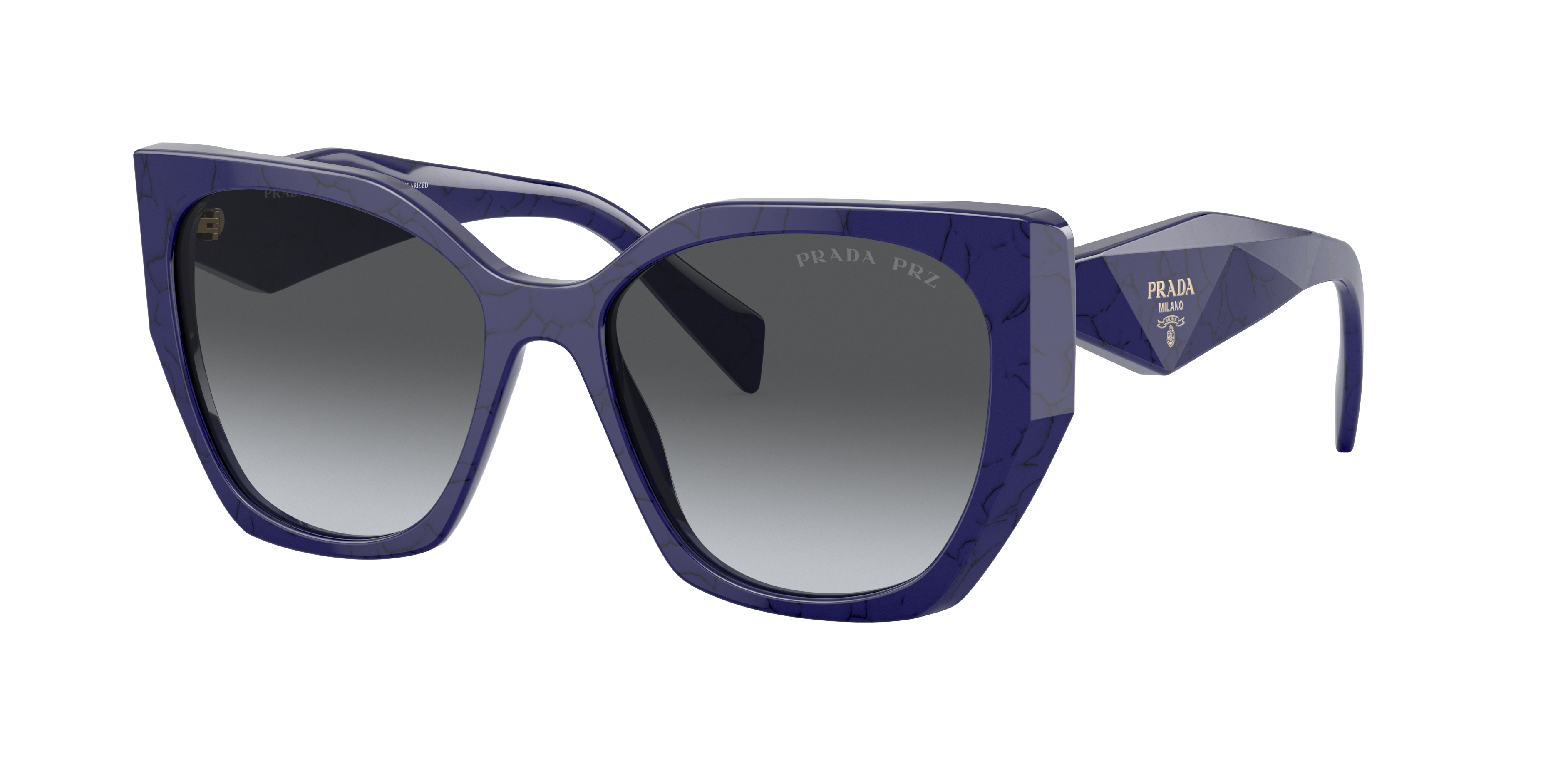 Prada Woman Sunglass Pr 19zs In Polar Grey Gradient