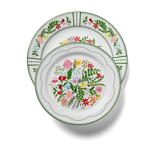 Sur La Table Fleur 12-Piece Dinnerware Set