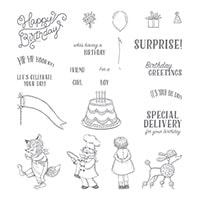 Birthday Delivery Photopolymer Stamp Set