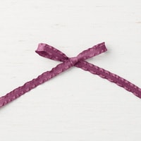 Fresh Fig 3/8" (1 Cm) Mini Ruffled Ribbon