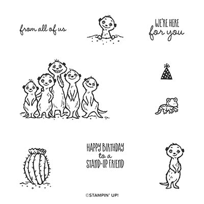 The Gang's All Meer Cling Stamp Set (English)