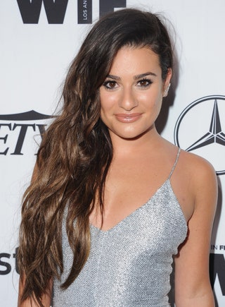 Image may contain Lea Michele Human Person Face Hair Fashion and Premiere