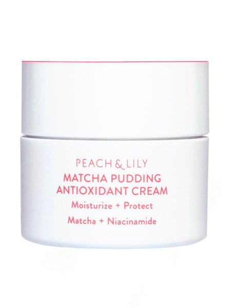 Peach and Lily Matcha Pudding Antioxidant Cream product on white background