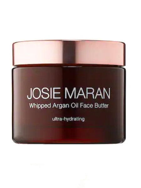 Josie Maran whipped argan oil face butter product on white background