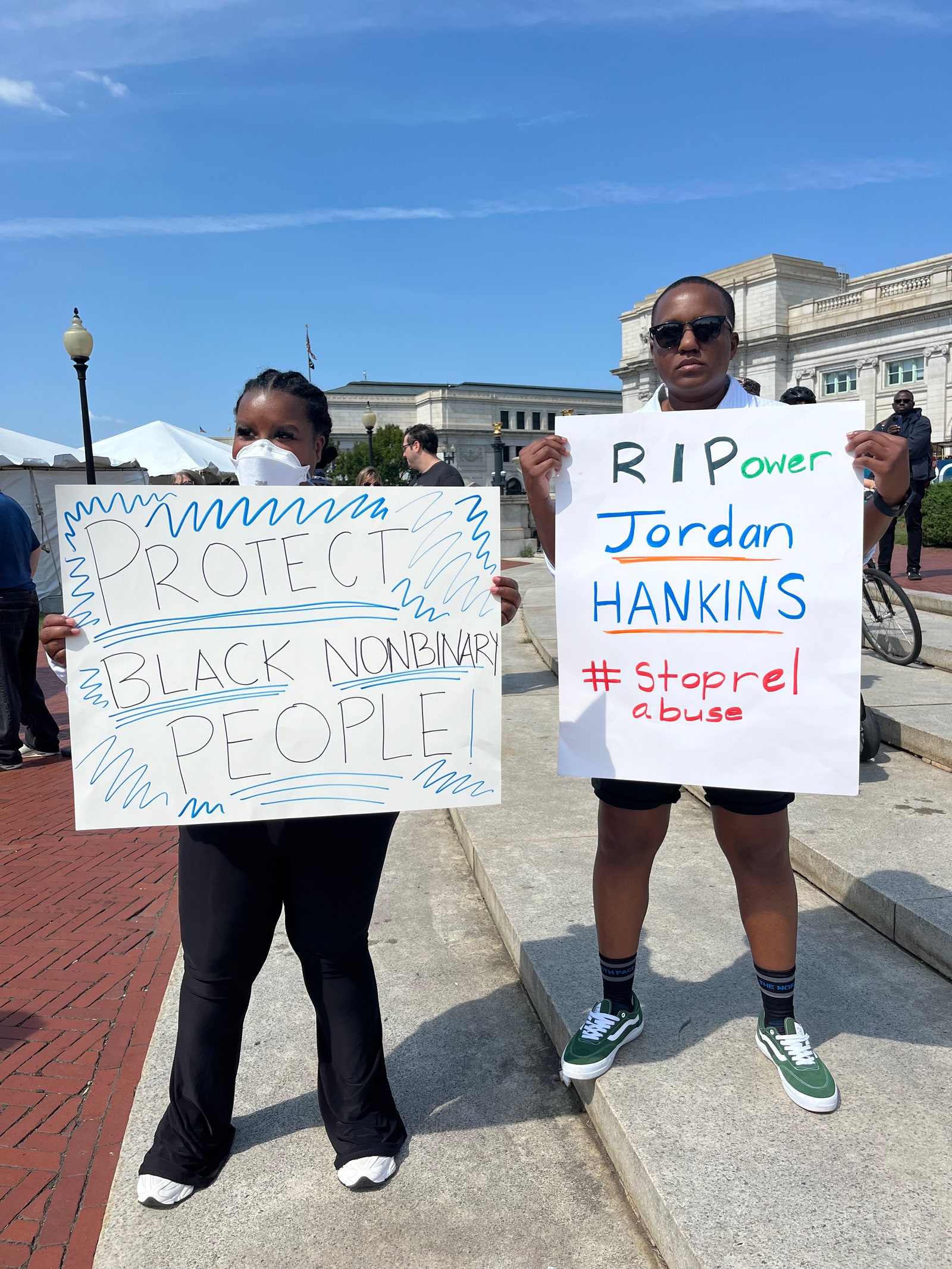 Protesters at the Gender Liberation March