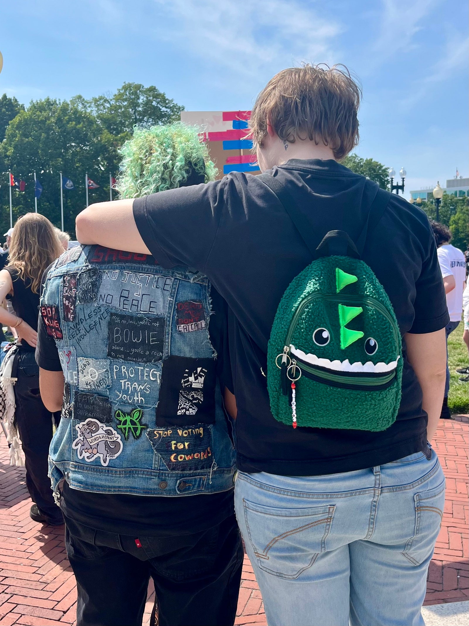 Two protesters at the Gender Liberation March